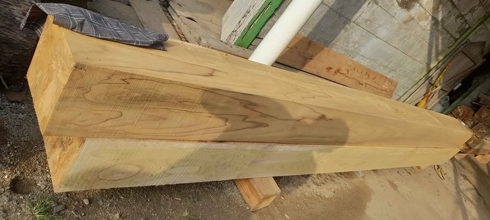 Teak wood block